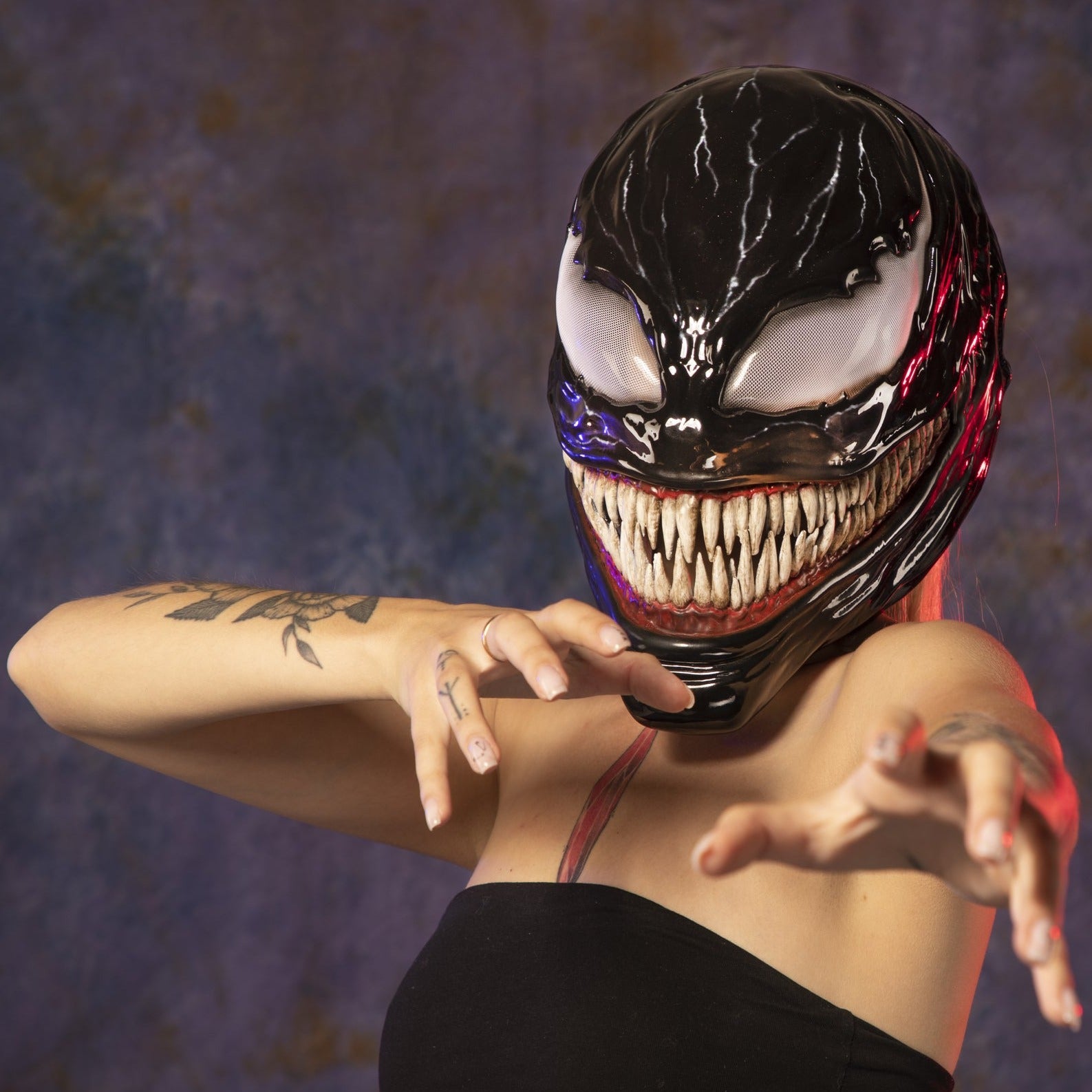 Venom Mask / Black Symbiote / Cosplay Helmet