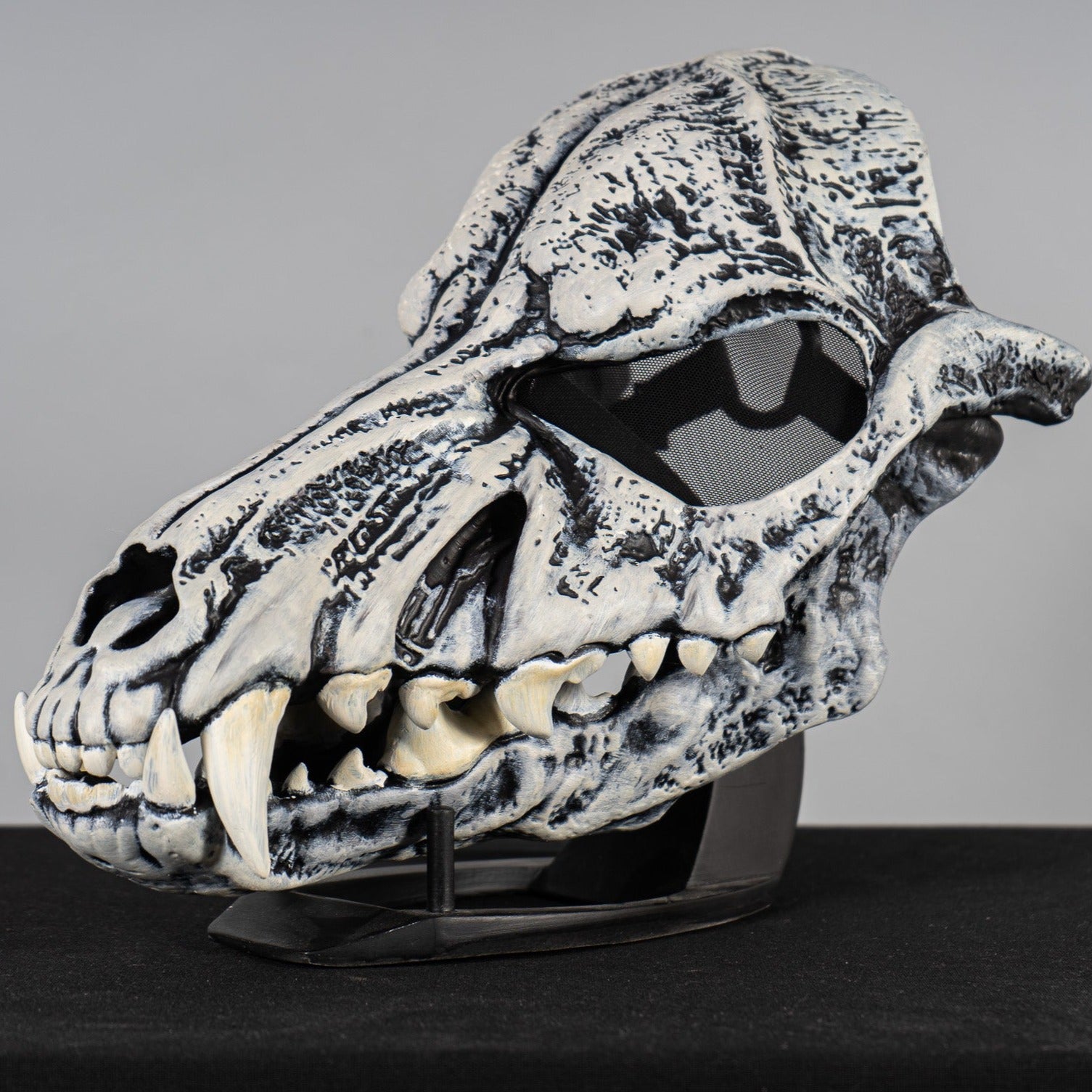 Wolf Skull Mask White Moving Jaw